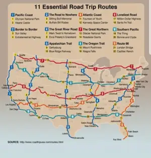 The 10 (Los Angeles to Miami) — ranked #13