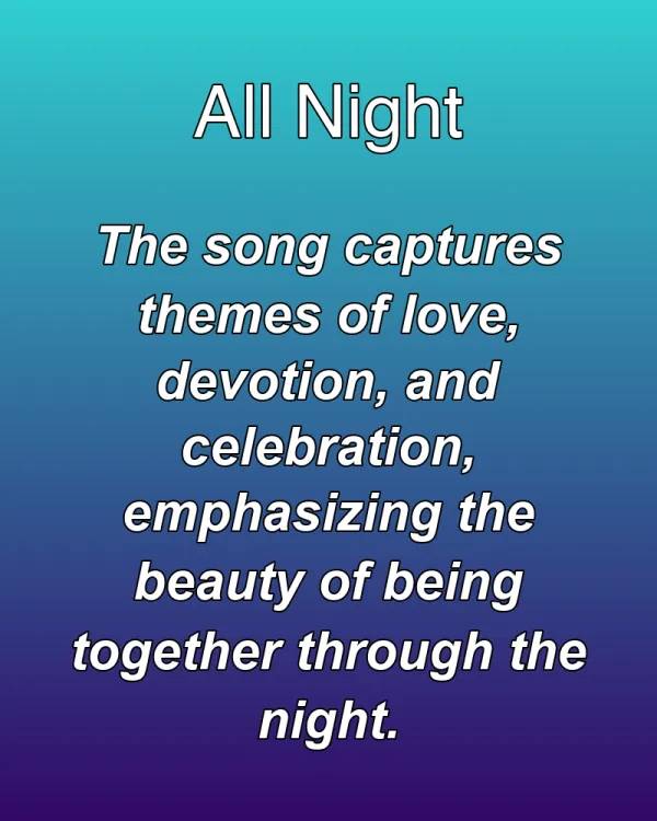 All Night - ranking option ranked #17