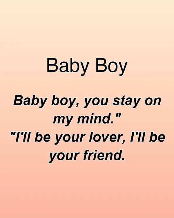 Baby Boy - ranking option ranked #23