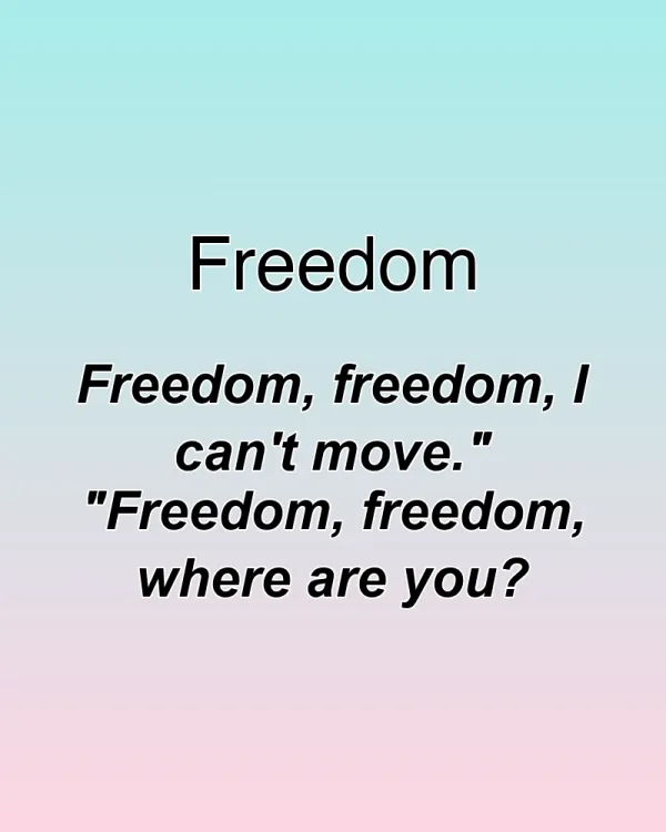 Freedom - ranking option ranked #16