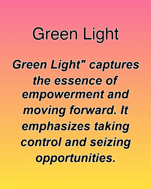 Green Light - ranking option ranked #28