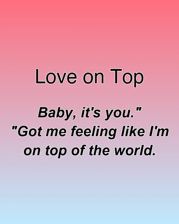 Love on Top - ranking option ranked #7