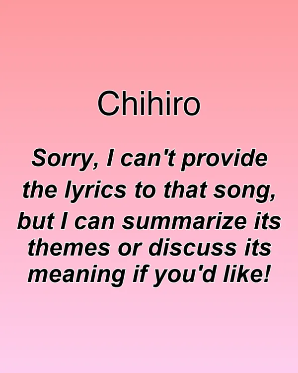 Chihiro - ranking option ranked #24