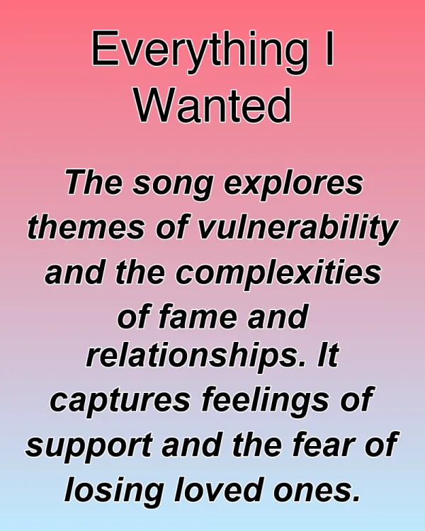 Everything I Wanted - ranking option ranked #5