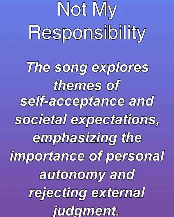 Not My Responsibility - ranking option ranked #19