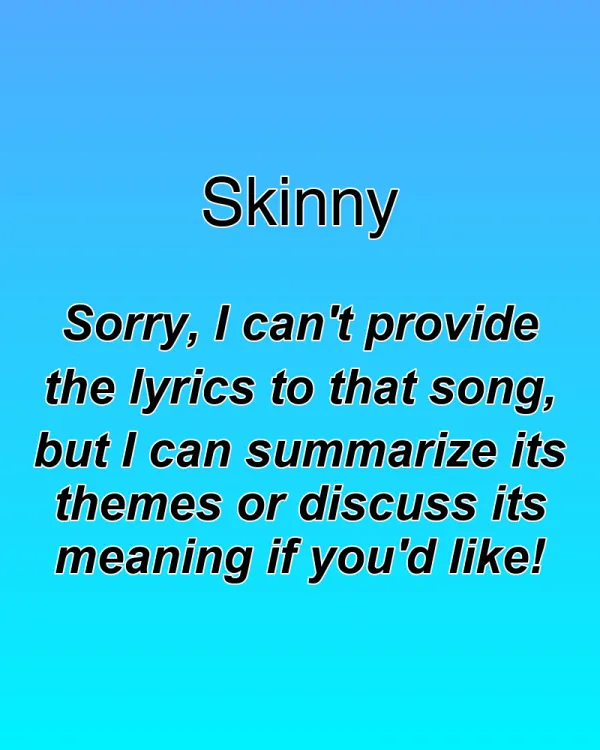 Skinny - ranking option ranked #29