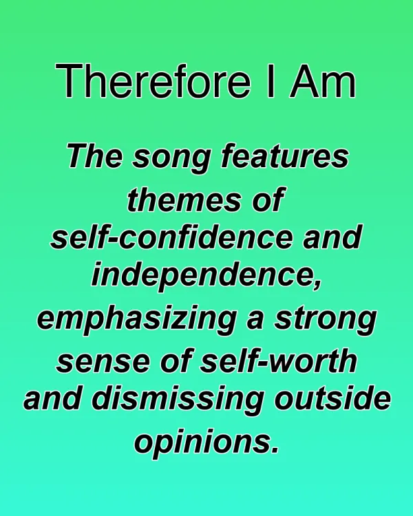 Therefore I Am - ranking option ranked #6