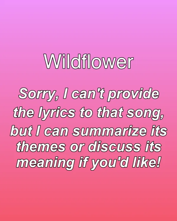 Wildflower - ranking option ranked #27