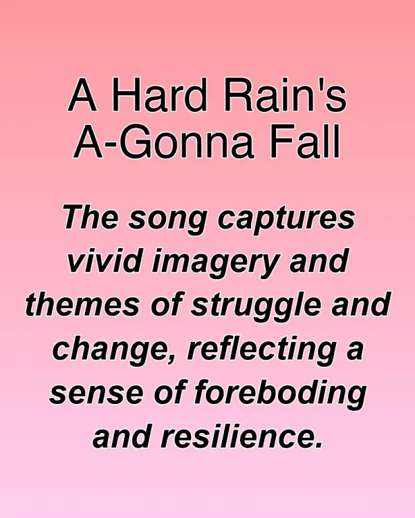 A Hard Rain's A-Gonna Fall - ranking option ranked #11