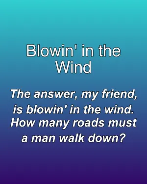 Blowin' in the Wind — ranked #2