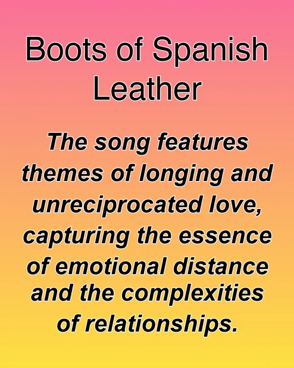 Boots of Spanish Leather - ranking option ranked #16