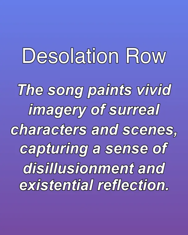 Desolation Row - ranking option ranked #28