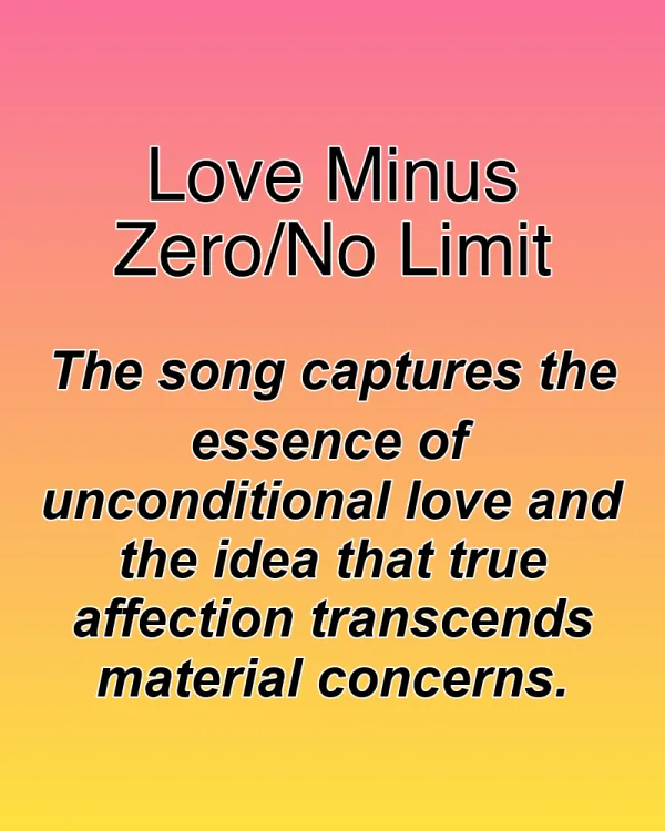 Love Minus Zero/No Limit - ranking option ranked #24
