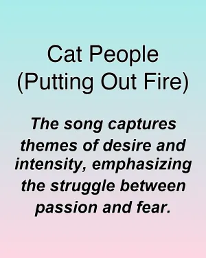 Cat People (Putting Out Fire) — ranked #32
