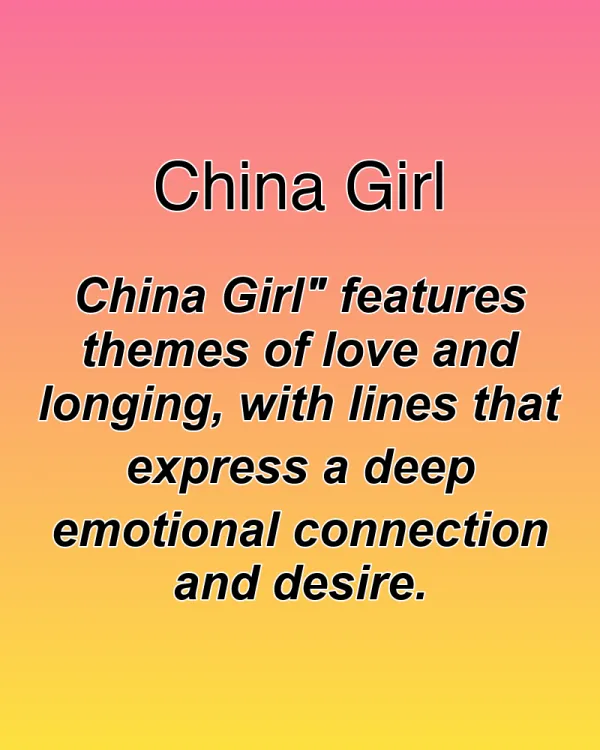 China Girl - ranking option ranked #12