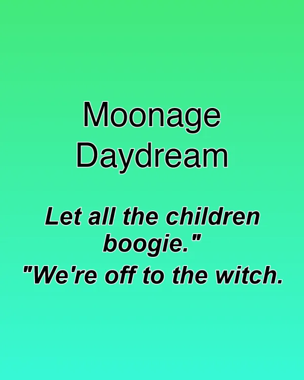 Moonage Daydream - ranking option ranked #19