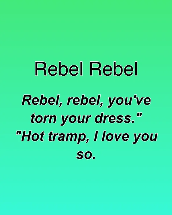 Rebel Rebel - ranking option ranked #7