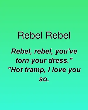 Rebel Rebel — ranked #7
