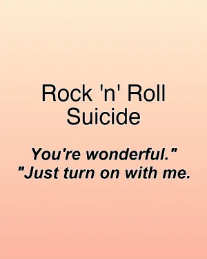 Rock 'n' Roll Suicide — ranked #21