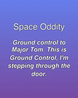 Space Oddity