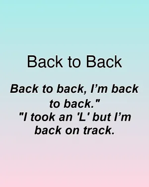 Back to Back — ranked #29