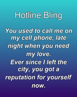 Hotline Bling — ranked #3