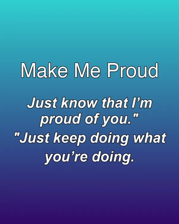 Make Me Proud - ranking option ranked #15