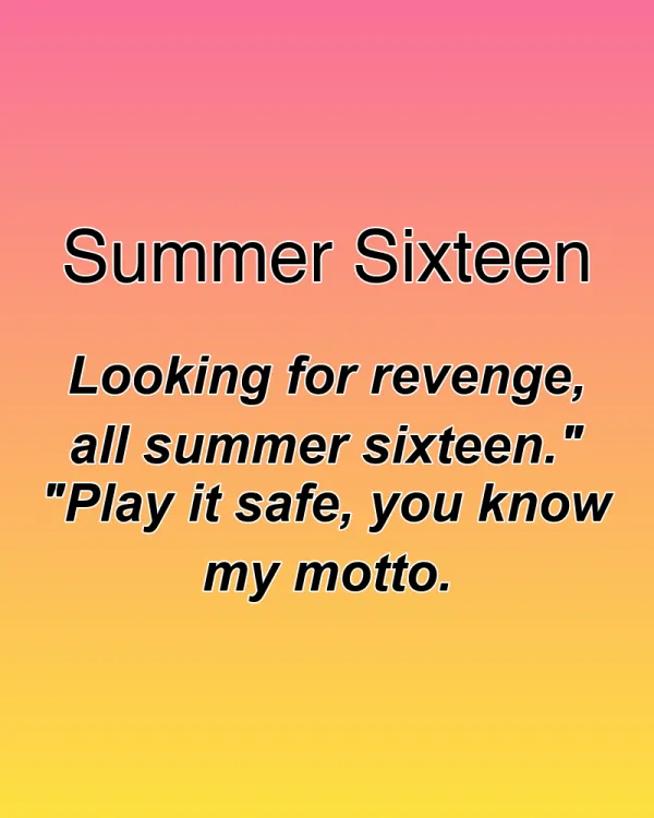 Summer Sixteen - ranking option ranked #32