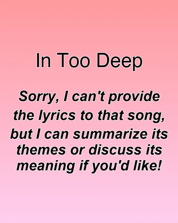 In Too Deep - ranking option ranked #32