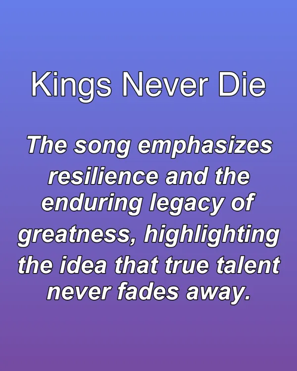 Kings Never Die - ranking option ranked #18