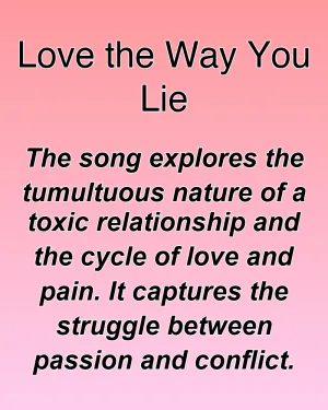 Love the Way You Lie — ranked #5