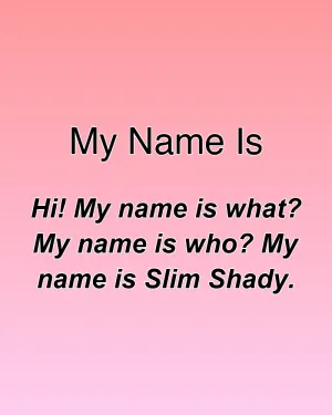 My Name Is — ranked #12