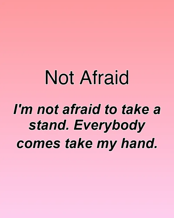 Not Afraid - ranking option ranked #6