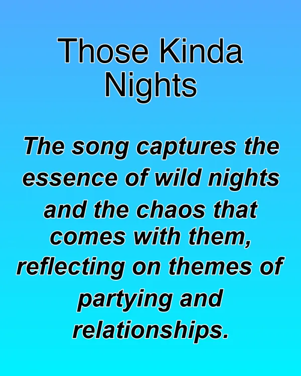 Those Kinda Nights - ranking option ranked #31
