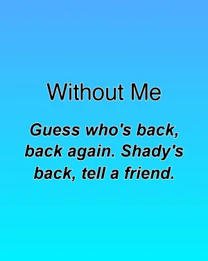 Without Me — ranked #2