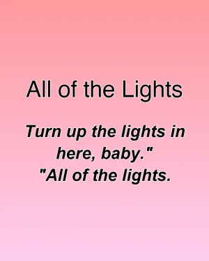 All of the Lights — ranked #4