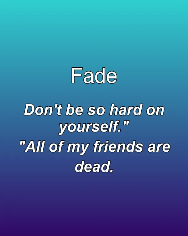 Fade - ranking option ranked #28