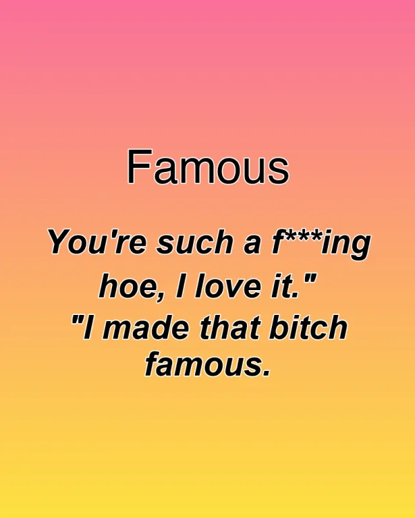 Famous - ranking option ranked #25