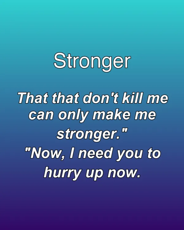 Stronger - ranking option ranked #1