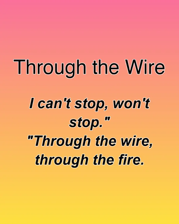 Through the Wire - ranking option ranked #8