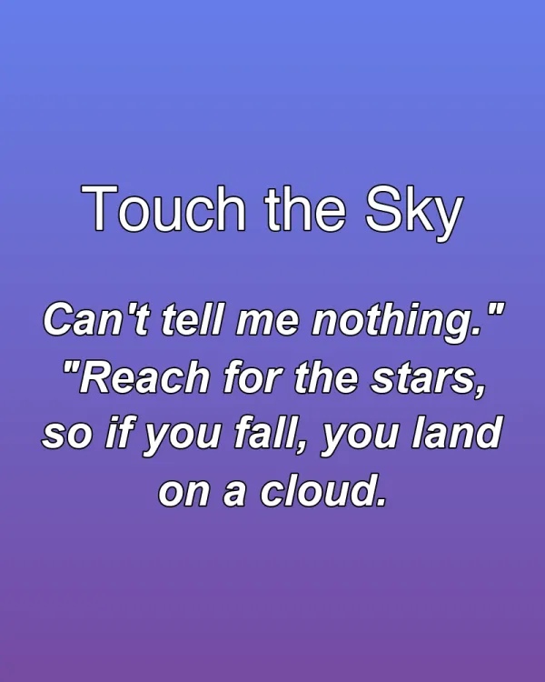 Touch the Sky - ranking option ranked #9
