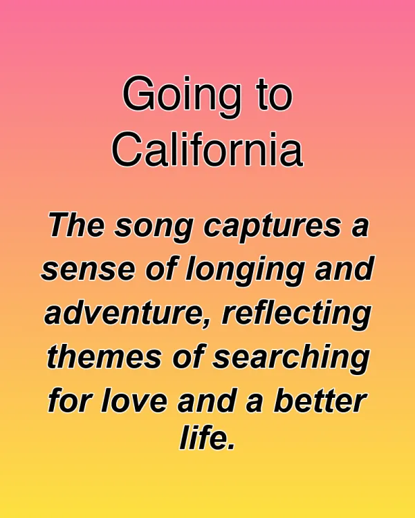 Going to California - ranking option ranked #13