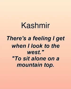 Kashmir — ranked #4
