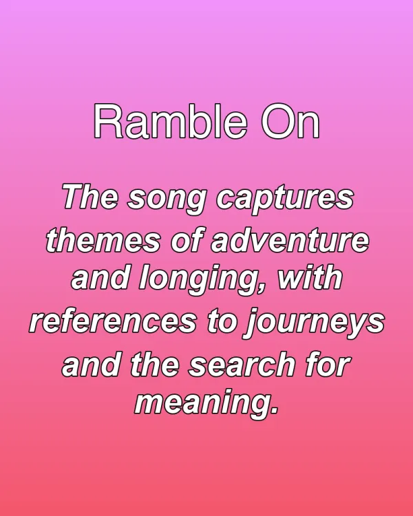 Ramble On - ranking option ranked #7