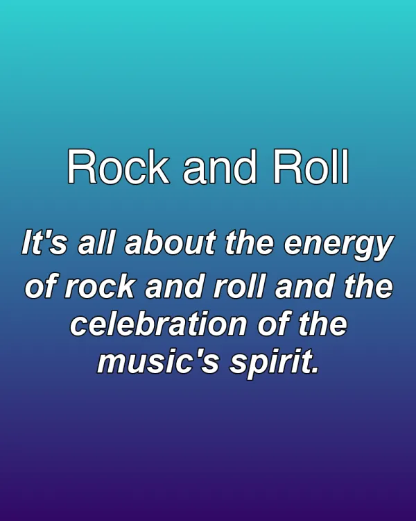 Rock and Roll - ranking option ranked #6