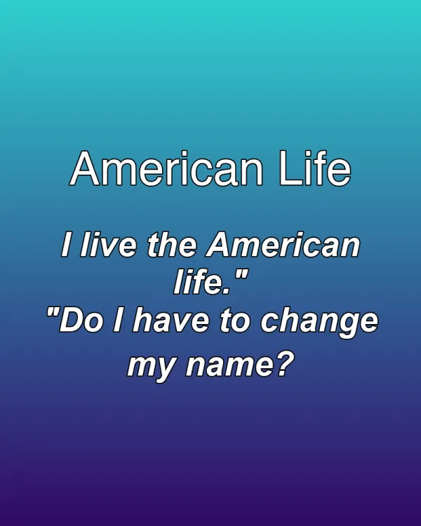 American Life - ranking option ranked #15