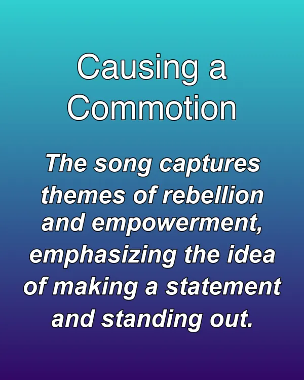 Causing a Commotion - ranking option ranked #27