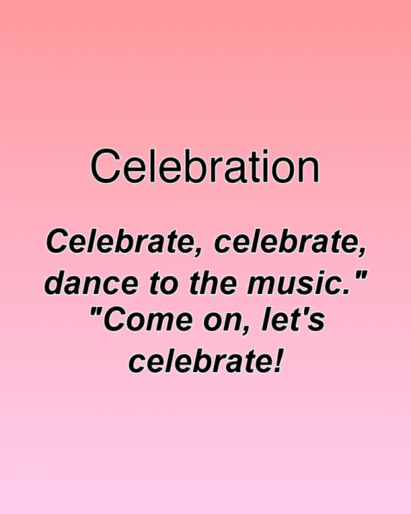 Celebration - ranking option ranked #18