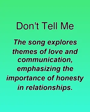 Don't Tell Me — ranked #13