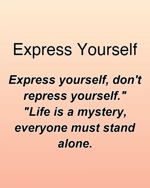 Express Yourself - ranking option ranked #5